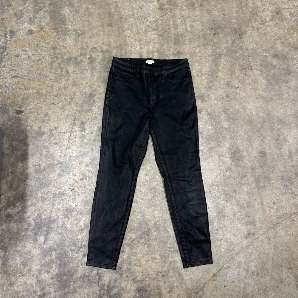 Good American Good Legs Black Coated Skinny Jean - Picture 3 of 7
